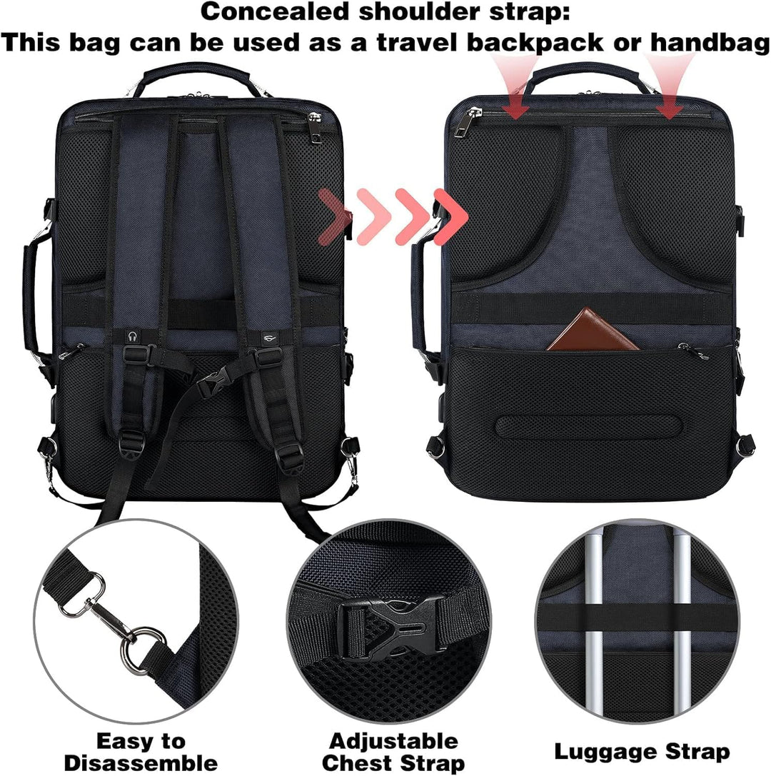 VECKUSON 50L Carry-On Backpack - TSA Approved, Expandable to 40L\/5...