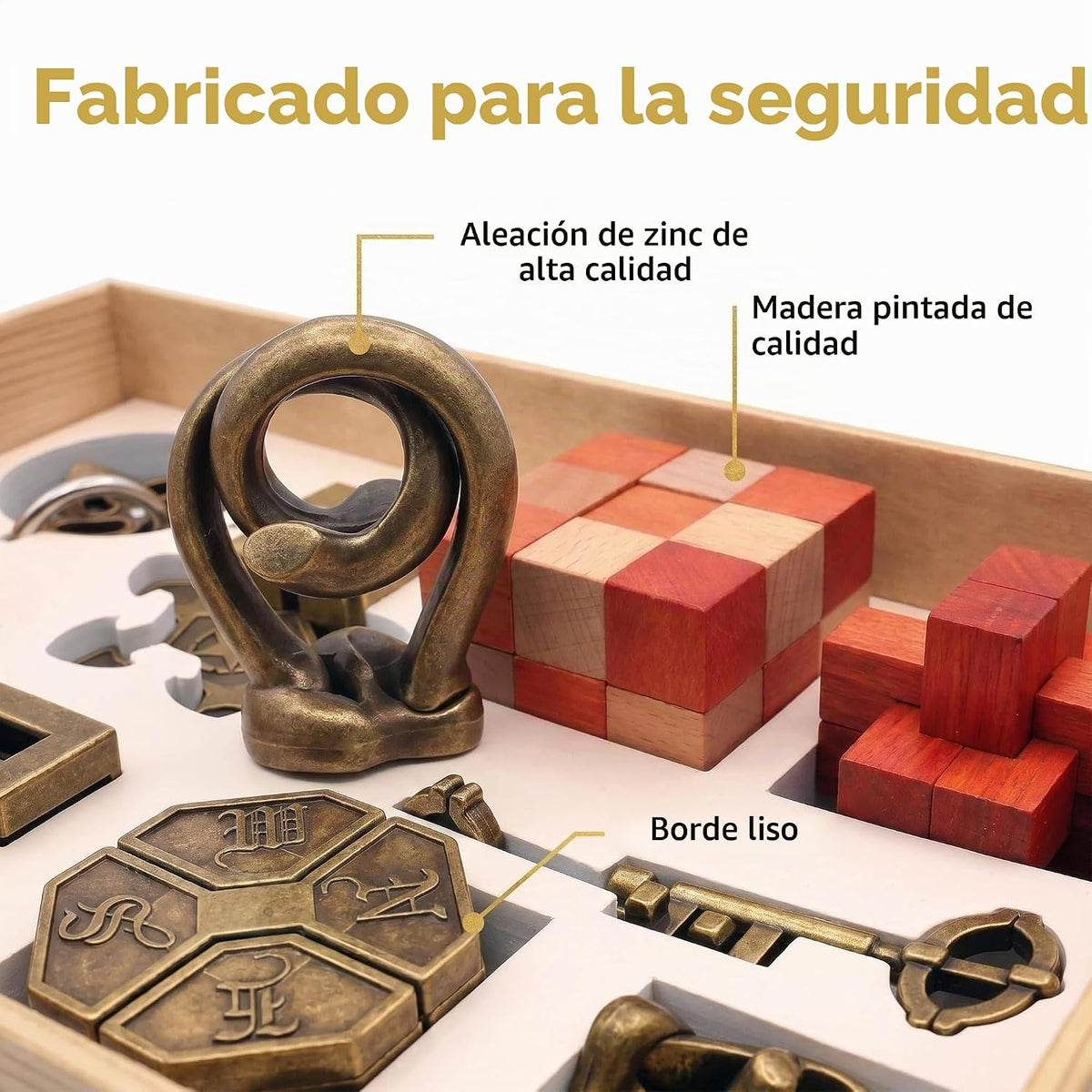 Juego de 9 rompecabezas de metal para el cerebro, rompecabezas de cerebro entrelazado 3D para adultos y adolescentes, juguete de escritorio antiestrés, regalo para aliviar el estrés para cumpleaños, Navidad, vacaciones y fiesta familiar