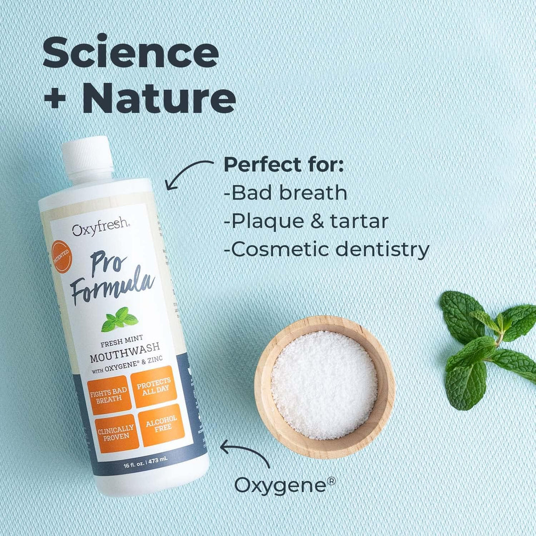 Oxyfresh Pro Formula Enjuague bucal de menta fresca y enjuague buca...