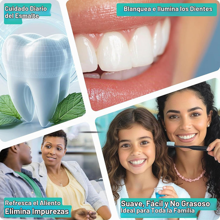 Enjuague bucal blanqueador con nano-hidroxiapatita y oil pulling pa...