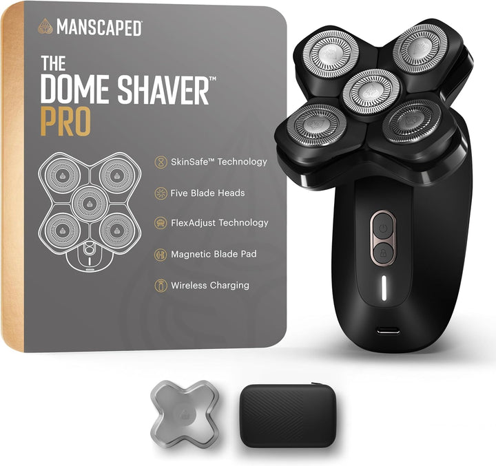 MANSCAPED® The Dome Shaver™ PRO - Afeitadora de cabeza para hombres...