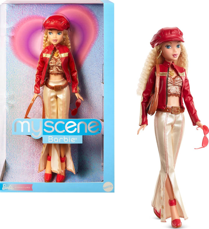 Muñeca Barbie Signature My Scene y accesorios, en atuendo inspirado...