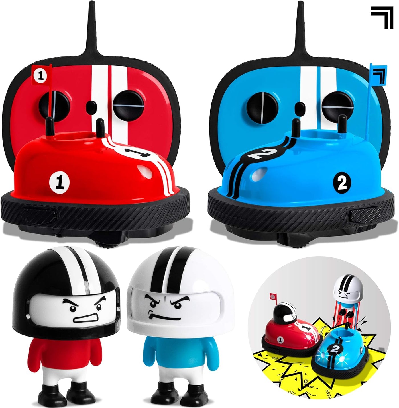 Sharper Image Road Rage - Coches de control remoto, mini autos choc...