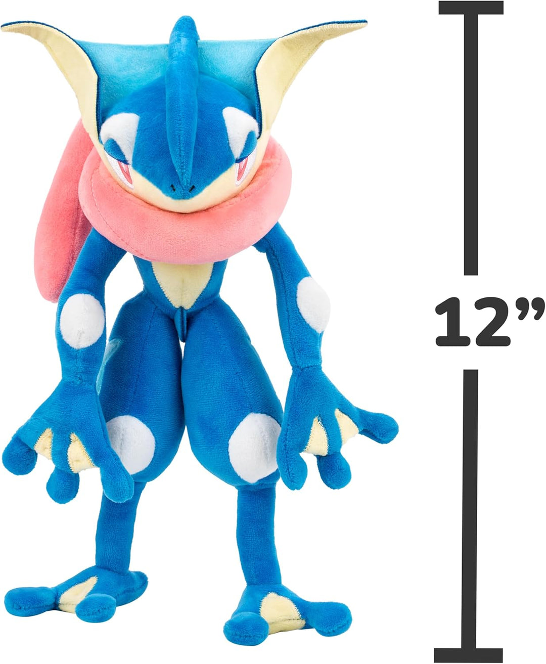 Pokemon Greninja - Peluche suave de 12 pulgadas con detalles autént...