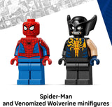 LEGO Marvel Spider-Man Car vs Lobezno venomizado juguete