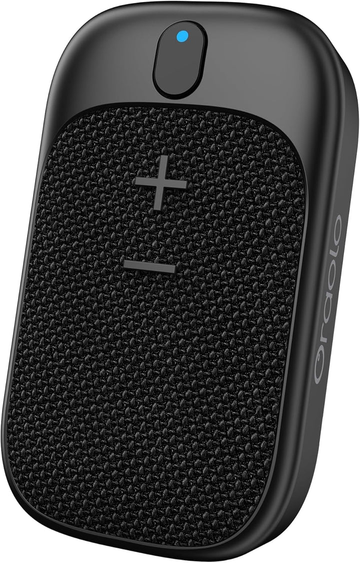 Oraolo Altavoz Bluetooth portátil, altavoz portátil con clip, micró...