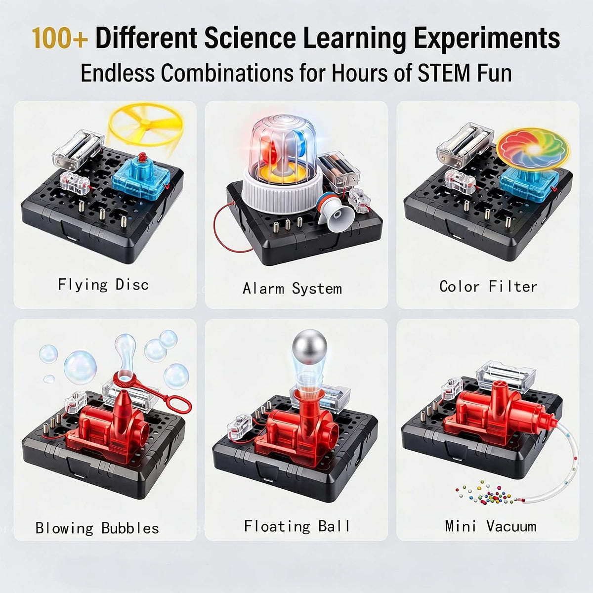 Kits de Construcción de Circuitos STEM para Aprender Ciencia para Niños de 8 a 12 años, Juego Educativo Eléctrico