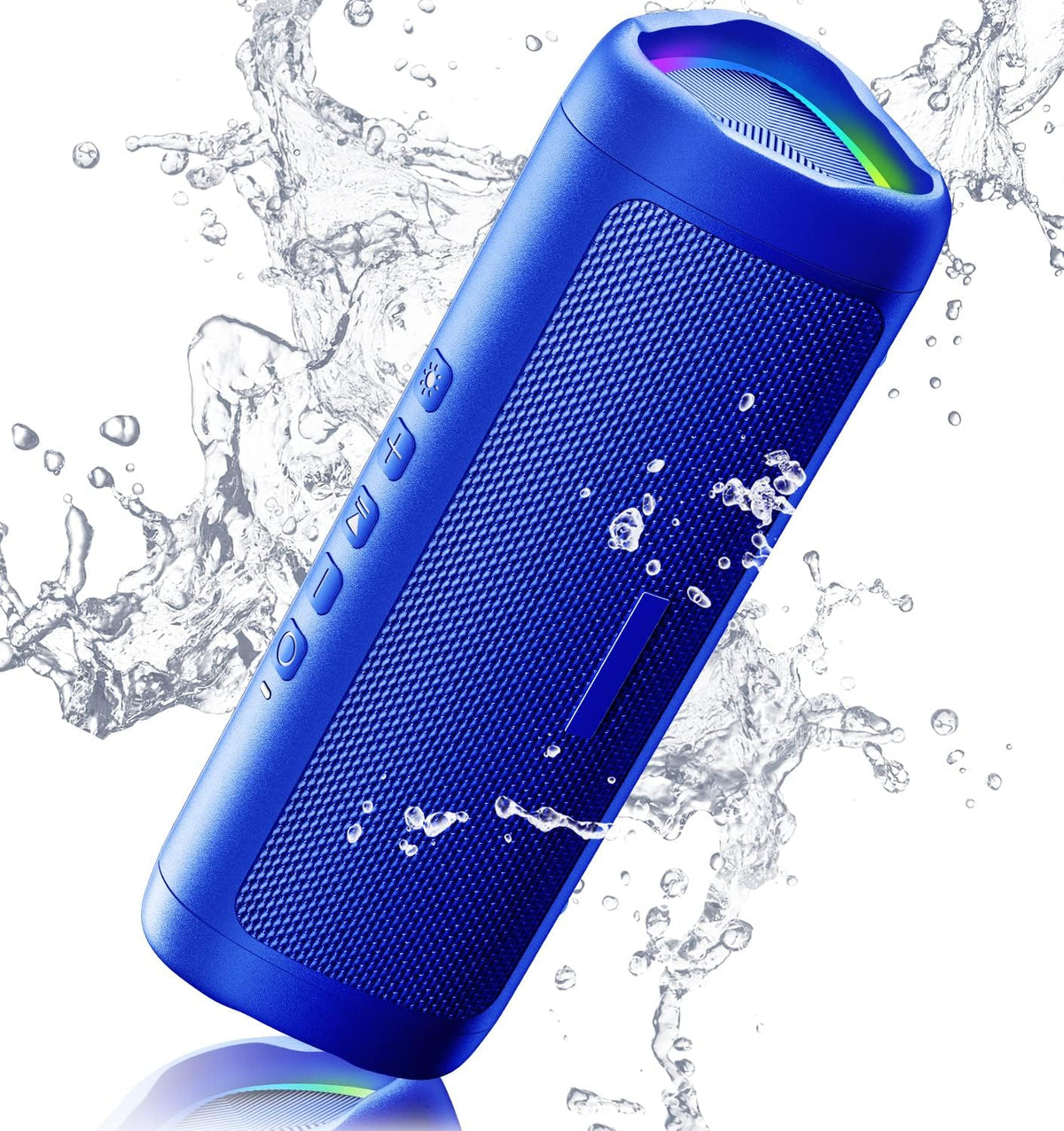 Altavoz Bluetooth, sonido HD de 20 W, inalámbrico portátil, IPX5 impermeable, hasta 24 horas de reproducción, emparejamiento TWS, para hogar, fiesta, exterior, campamento, playa, artículos