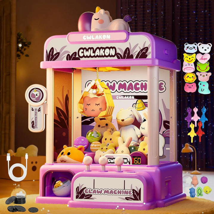 CWLAKON Máquina de garras para niños, mini máquina expendedora de j...