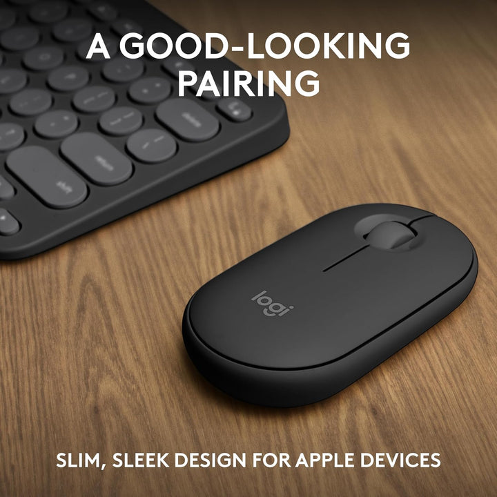 Logitech Pebble 2 Combo para Mac, Teclado y Mouse Inalámbricos, Del...