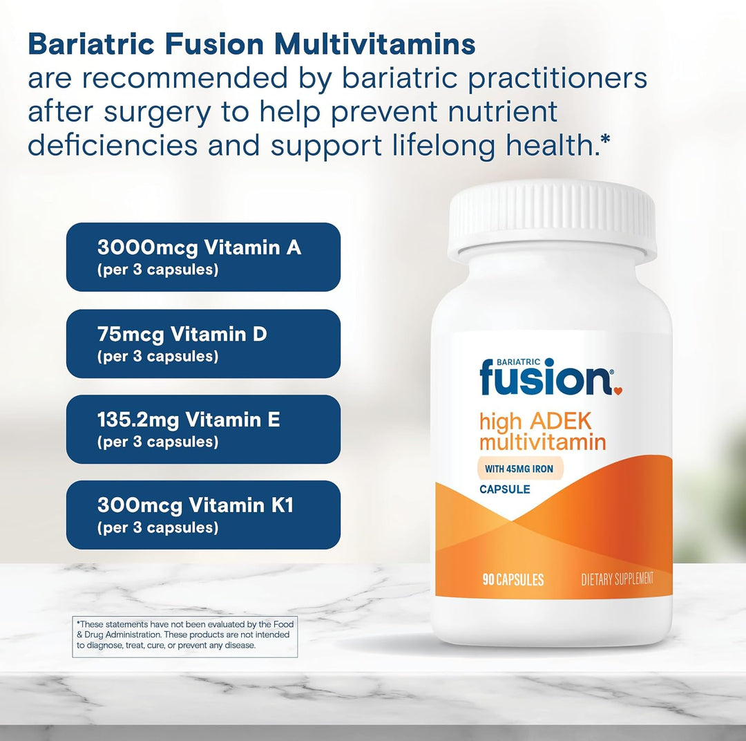 Bariatric Fusion Multivitamínico de alta ADEK con hierro | Multivit...