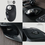 ELECOM Huge Plus ratón trackball inalámbrico, bola grande ergonómic...