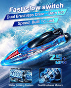 Barco a control remoto para niños, 25 MPH sin escobillas RC Boat