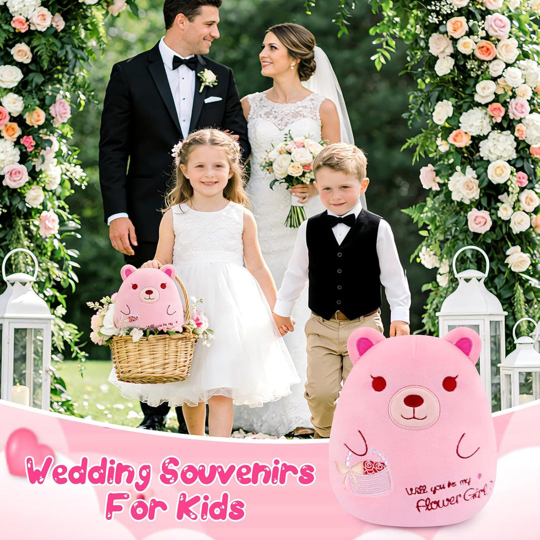 Leokawin Oso de peluche de niña de las flores Will You Be