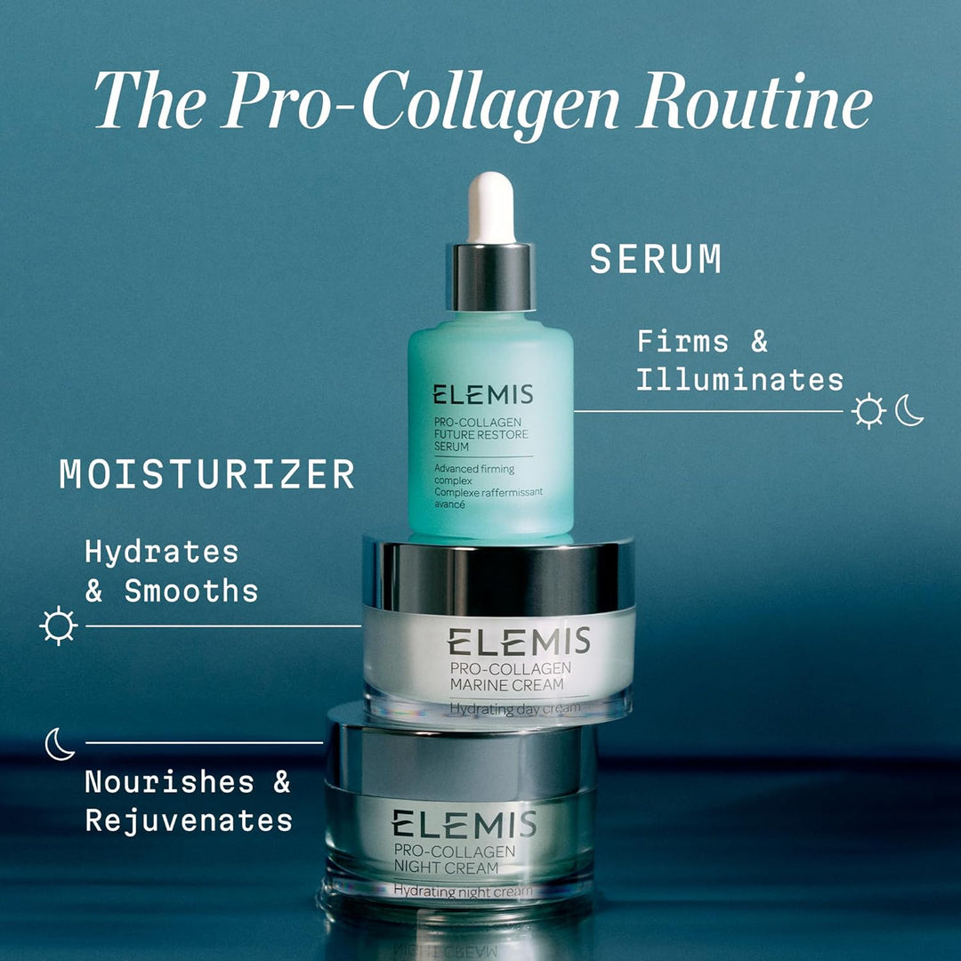 Crema ELEMIS Pro-colágeno marino, hidratante facial diario ligero a...