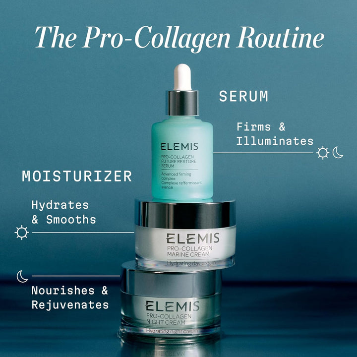 Crema ELEMIS Pro-colágeno marino, hidratante facial diario ligero a...