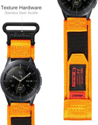 Correa de reloj de liberación rápida de 0.709 in compatible con Garmin Venu 3S / Vivoactive 4S / Venu 2S / Vivomove 3S, Forerunner 255s/265S Correa de repuesto de nailon con velcro