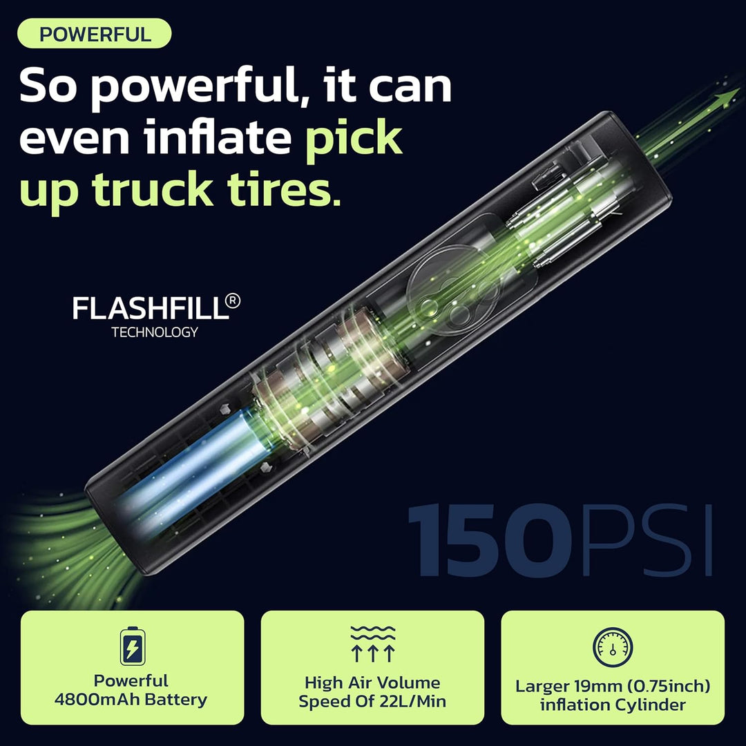 Woowind Compresor de Aire Portátil Inflador de Neumáticos Premium,...