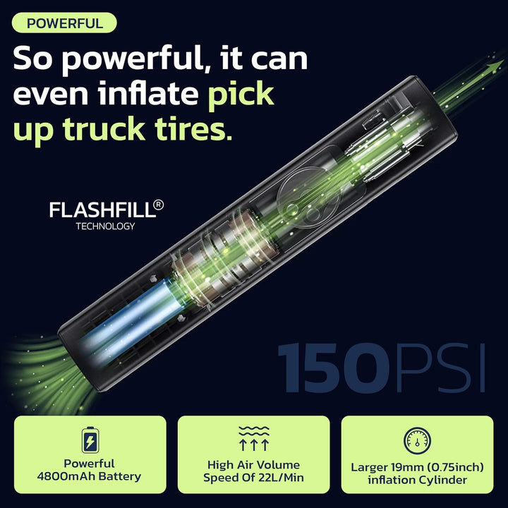 Woowind Compresor de Aire Portátil Inflador de Neumáticos Premium,...