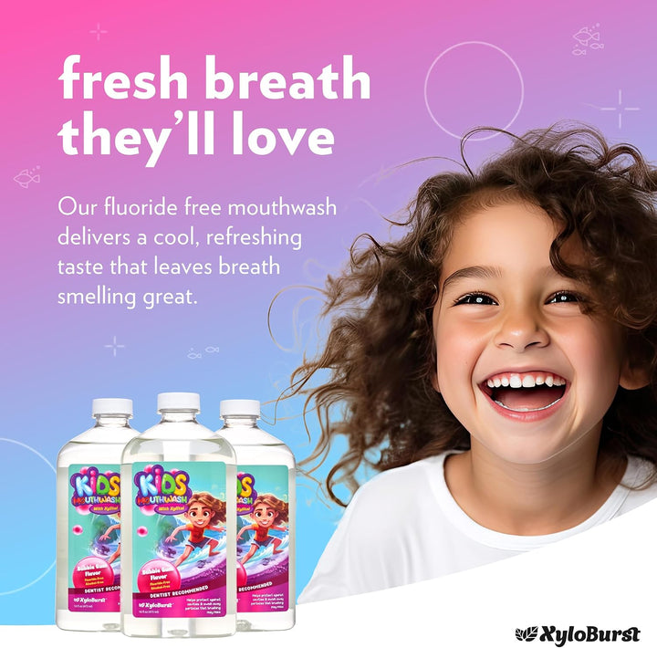 Xyloburst Oral Rinse Kids Enjuague Bucal - Enjuague bucal con xilit...