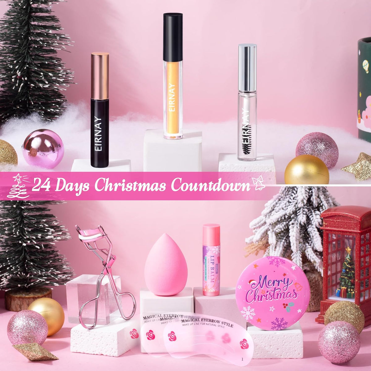 Calendario de Adviento de maquillaje 2025 para adolescentes, niñas,...