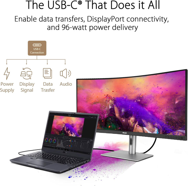 ASUS ProArt PA34VCNV Monitor profesional ultraancho de 34 pulgadas...