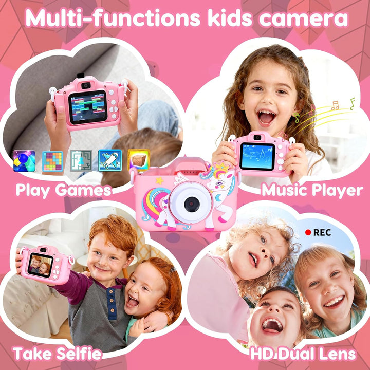 Juguetes de cámara para niños y niñas de 3 a 12 años, cámara para n...