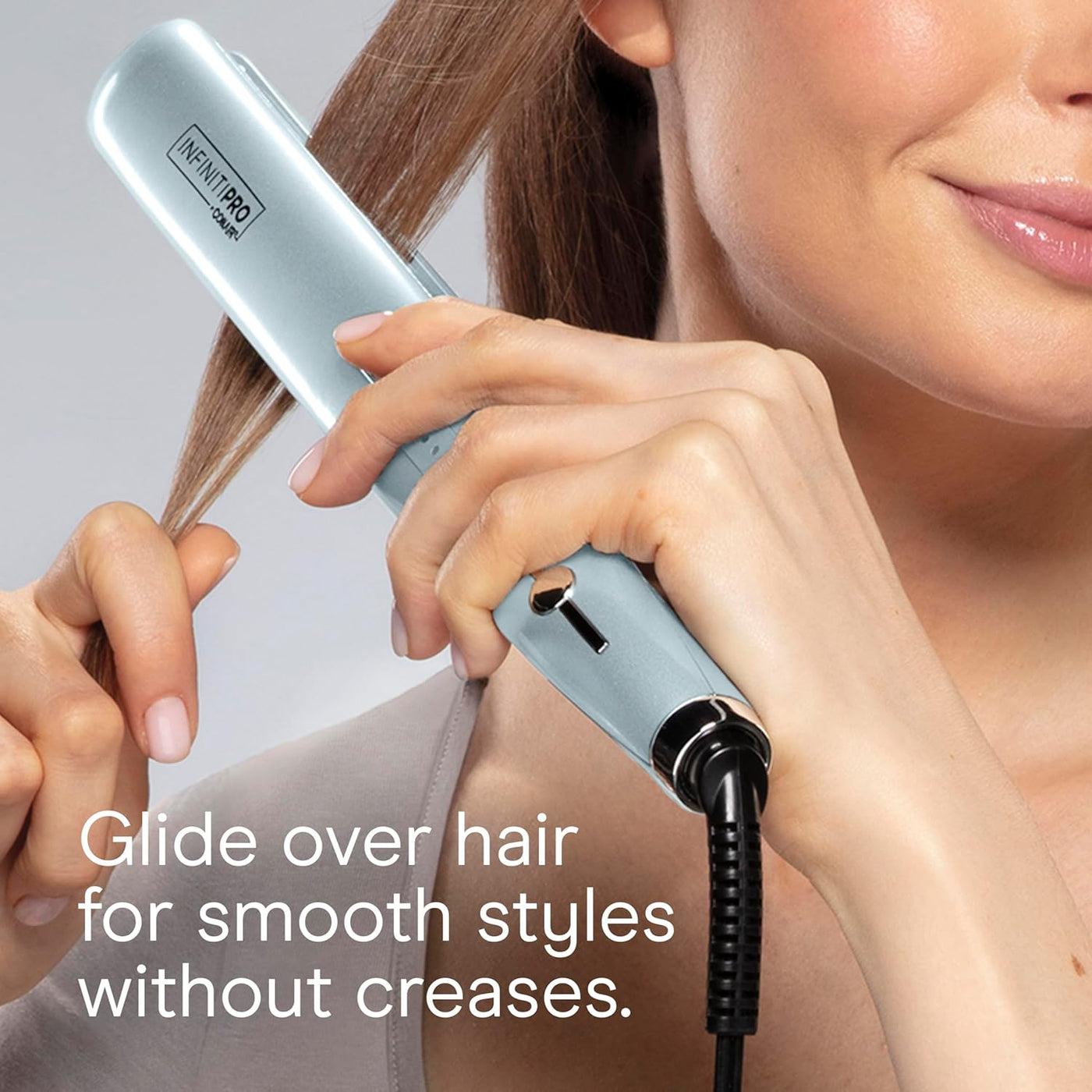 INFINITI PRO Conair SmoothWrap - Plancha plana de doble ion de 1 pu...