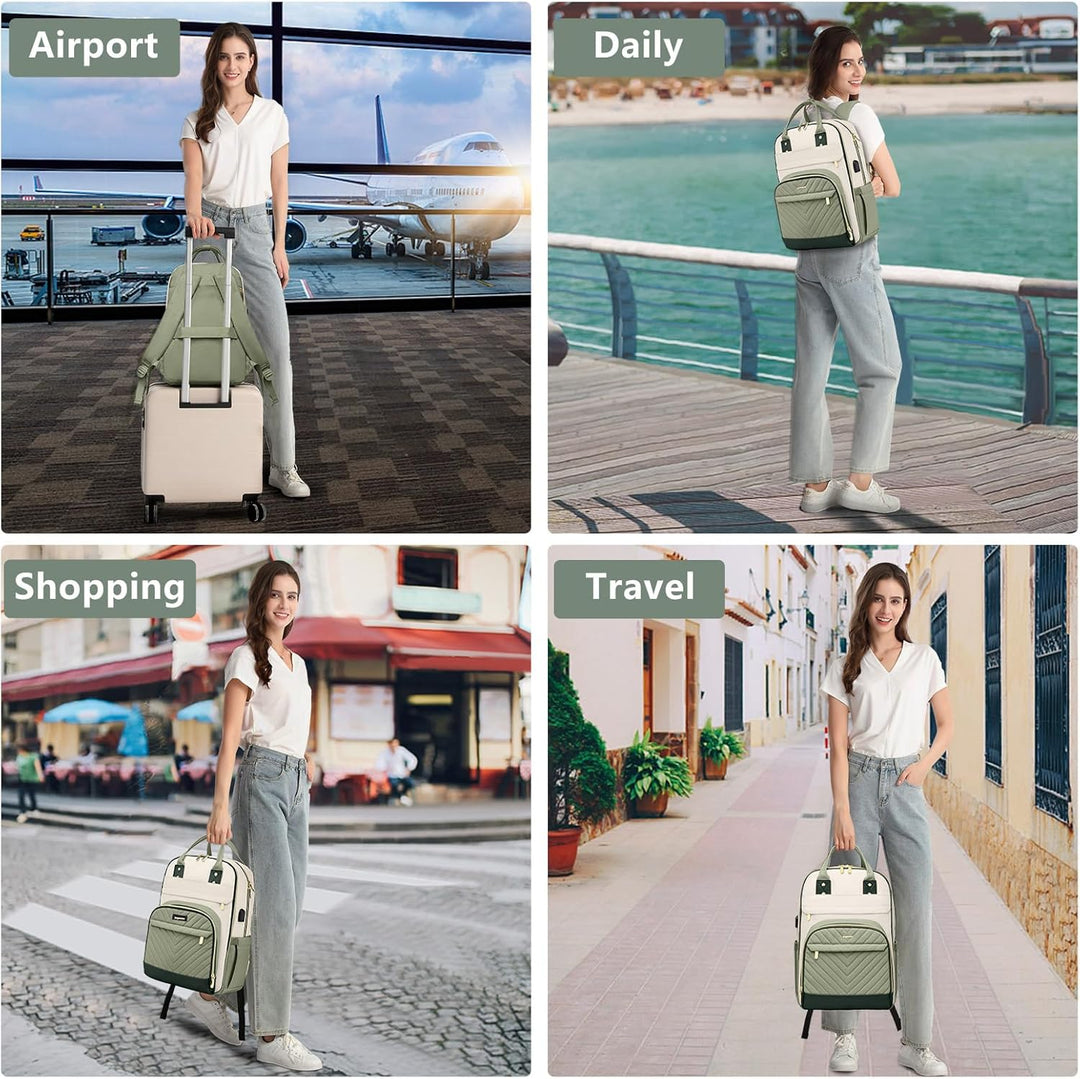 bagswan Mochila para Laptop para Mujeres Bolsa, 15,6 pulg.