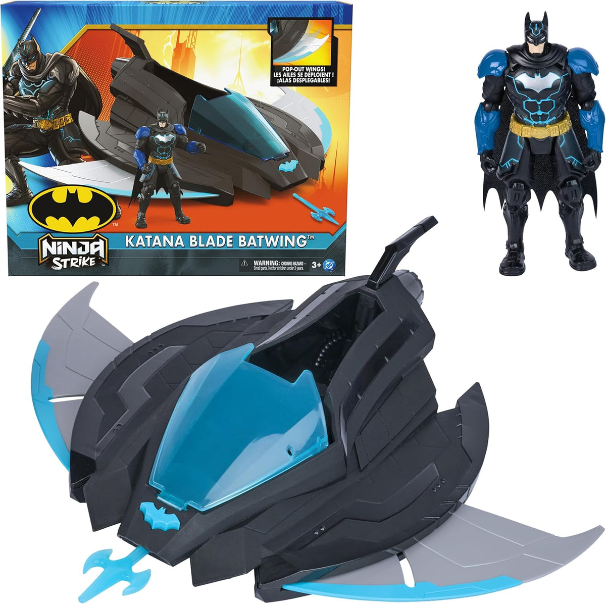 DC Comics Ninja Strike Katana Blade Batwing Toy Vehicle