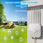 Extensor WiFi para exteriores de largo alcance, extensor WiFi AX3000 al