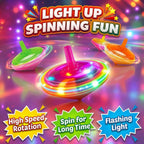 valor de combo 100 Pcs de trompos giratorios con luz LED intermitente hasta novedad juguetes recuerdos de fiesta