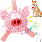 Juguete interactivo para perros en movimiento, juguete recargable para perros con modos de grabación y música, juguete automático para perros pequeños, medianos y grandes para aliviar la
