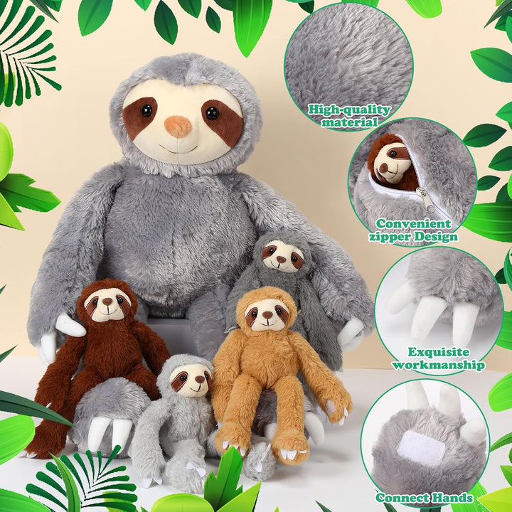 Libima 5 piezas de animales de peluche gigantes de 22.4 pulgadas, j...