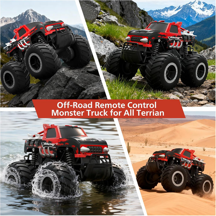 HOMETALL Auto de Control Remoto Anfibio Monster Truck Toys \u2013 C...