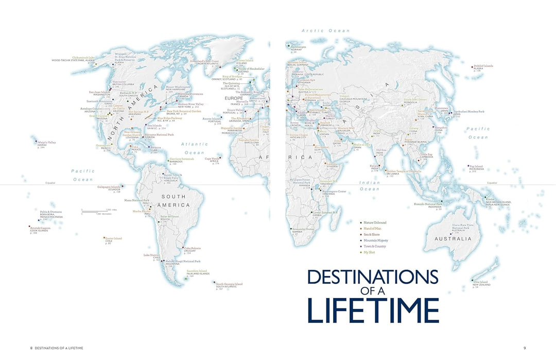 [By National Geographic ] Destinos de toda una vida: 225 de los lugares más increíbles del mundo (Tapa dura)【2018】por National Geographic (Author) (Tapa dura)