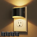 Lámpara Luz nocturna, luces nocturnas enchufables a la pared, ajustable, 3000 K
