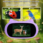 Microscopio de mano de 2.0 pulgadas para niños, microscopio digital de bolsillo 1000X 2 en 1 y telescopio 10X para niños, kits de ciencia, juguetes STEM, regalos para niños y niñas de 3, 4, 5