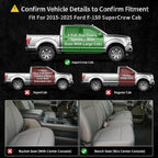 OEDRO Alfombrillas para Ford F-150 2015-2026 SuperCrew Cab 1er Banco