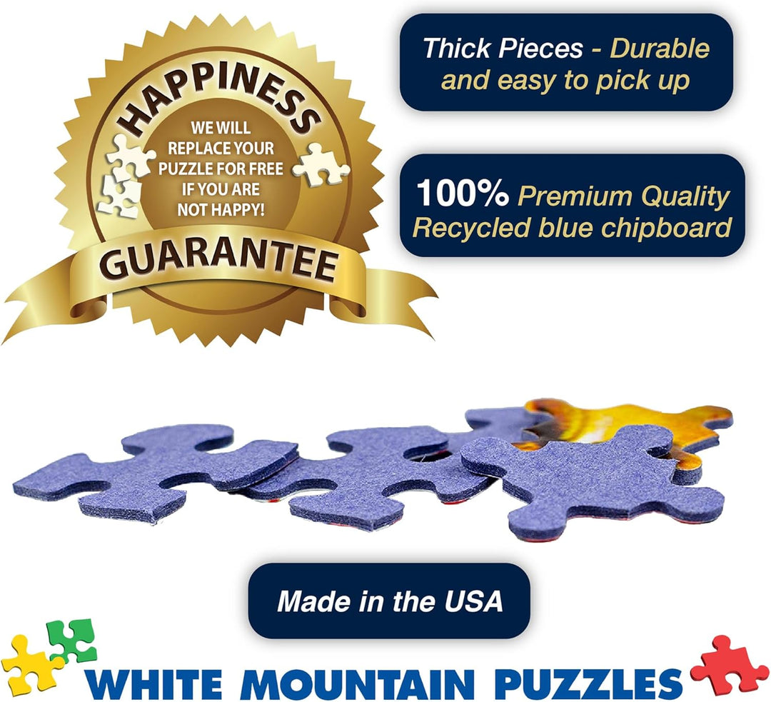White Mountain Rompecabezas de 1000 piezas rompecabezas de