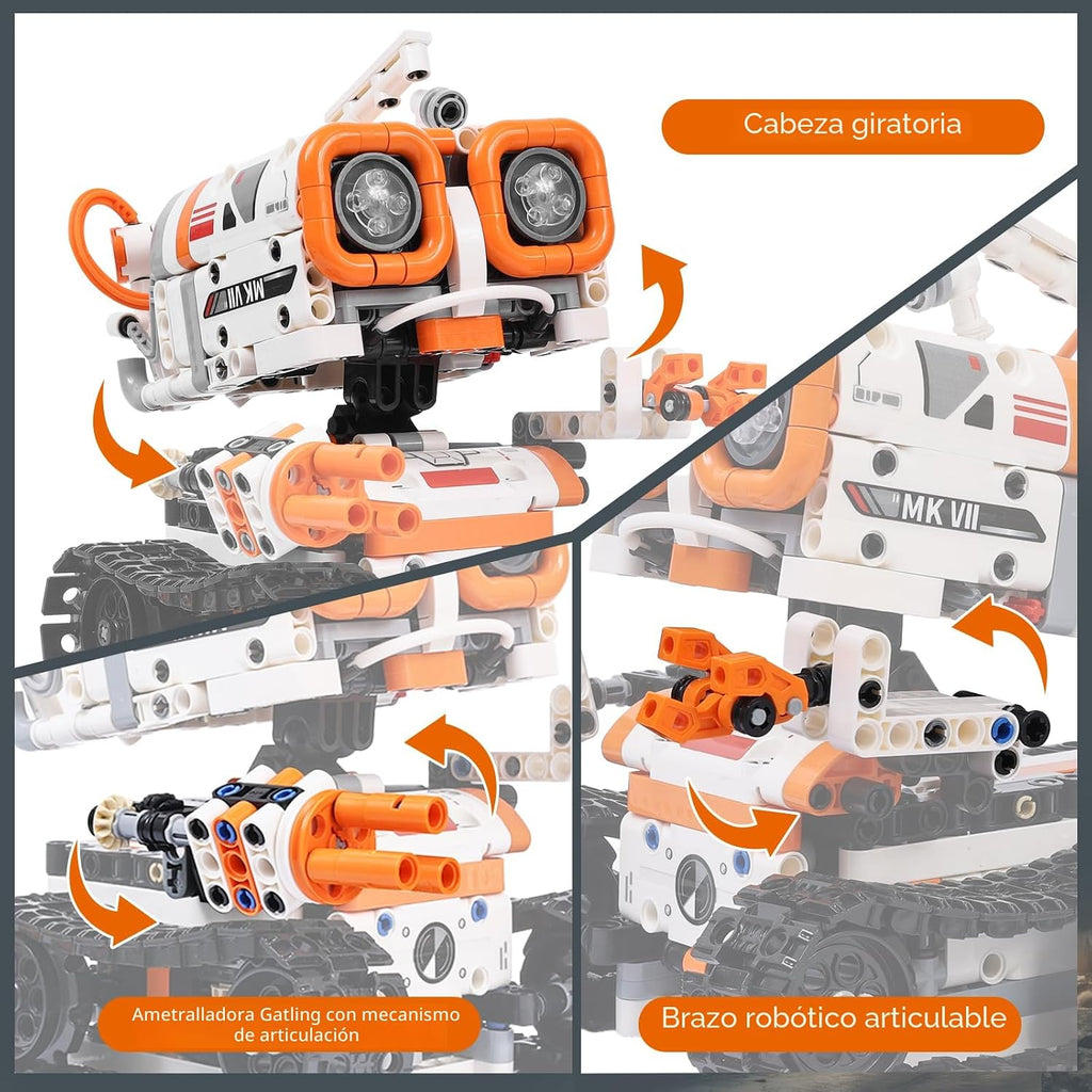 Kits de Robótica STEM para Niños de 8-12 y 8-14 Años, Conjunto de Construcción de Robot de Control Remoto/APP y Programación 3 en 1, Proyectos de Ciencia de Codificación de Juguetes, Ideas de