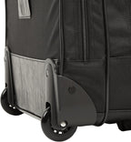 Amazon Basics Bolsa para portátil con ruedas de 15.6 pulgadas para viajes y negocios, maletín con ruedas, asa de bloqueo ajustable, color negro