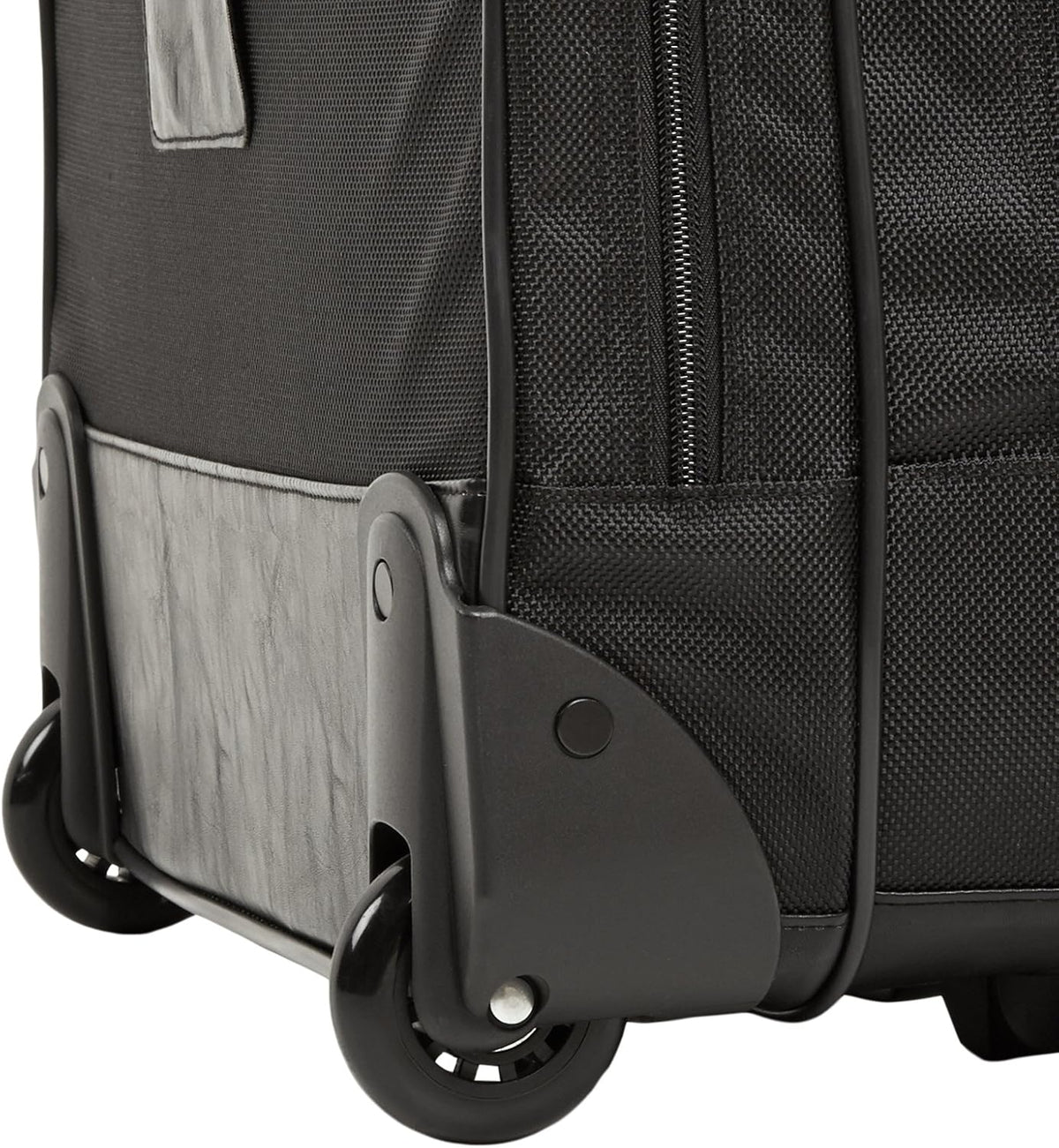 Amazon Basics Bolsa para portátil con ruedas de 15.6 pulgadas para viajes y negocios, maletín con ruedas, asa de bloqueo ajustable, color negro