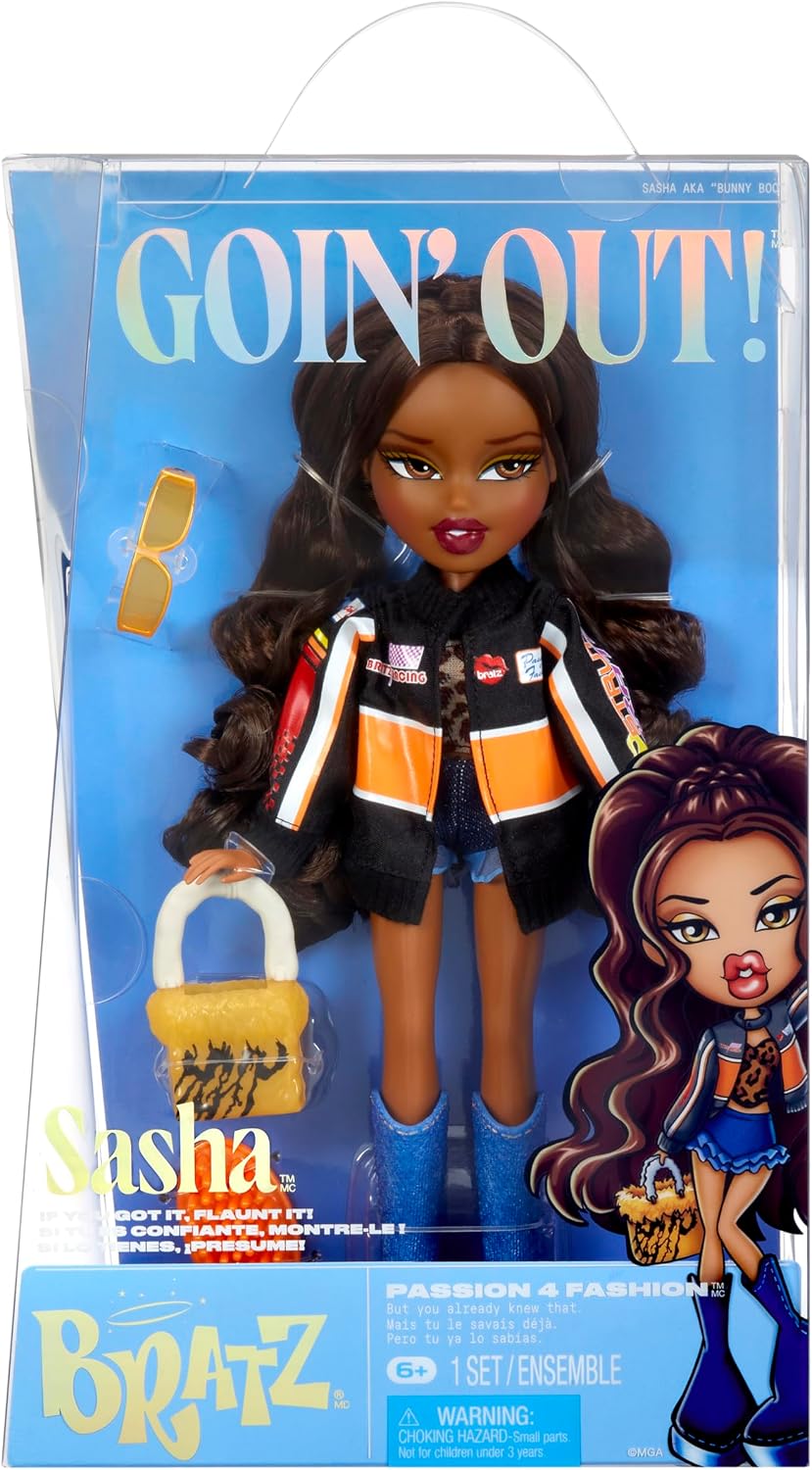 Bratz Goin' Out! Muñeca de moda Sasha con accesorios