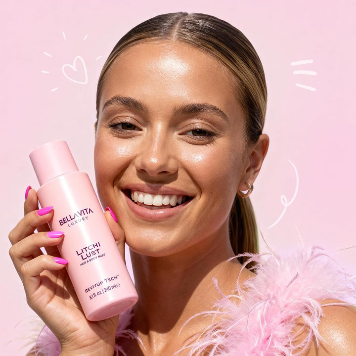 Bellavita Luxury Litchi Lust - Aerosol corporal y corporal para muj...