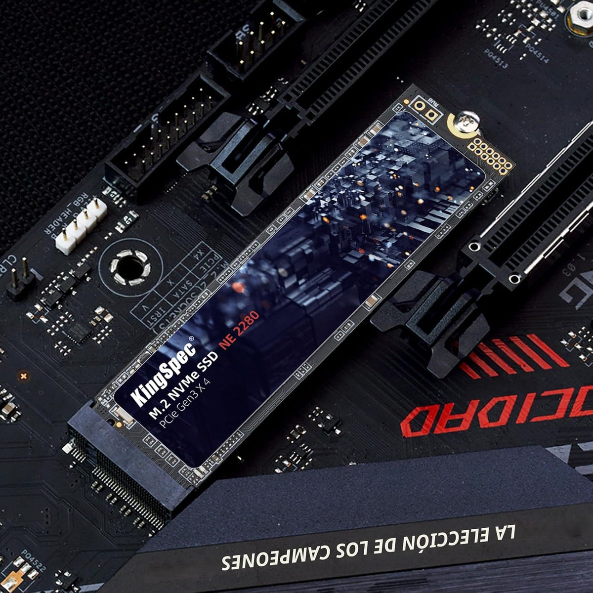 KingSpec SSD 512GB, M.2 NVMe Gen3x4 SSD 2280 - Hasta 2400 MB\/s, un...