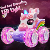 Auto de control remoto de unicornio para niñas auto