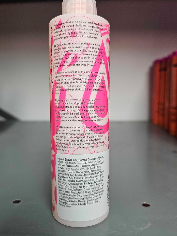 Amika Reset Aceite limpiador de cuero cabelludo de carbón rosa unis...