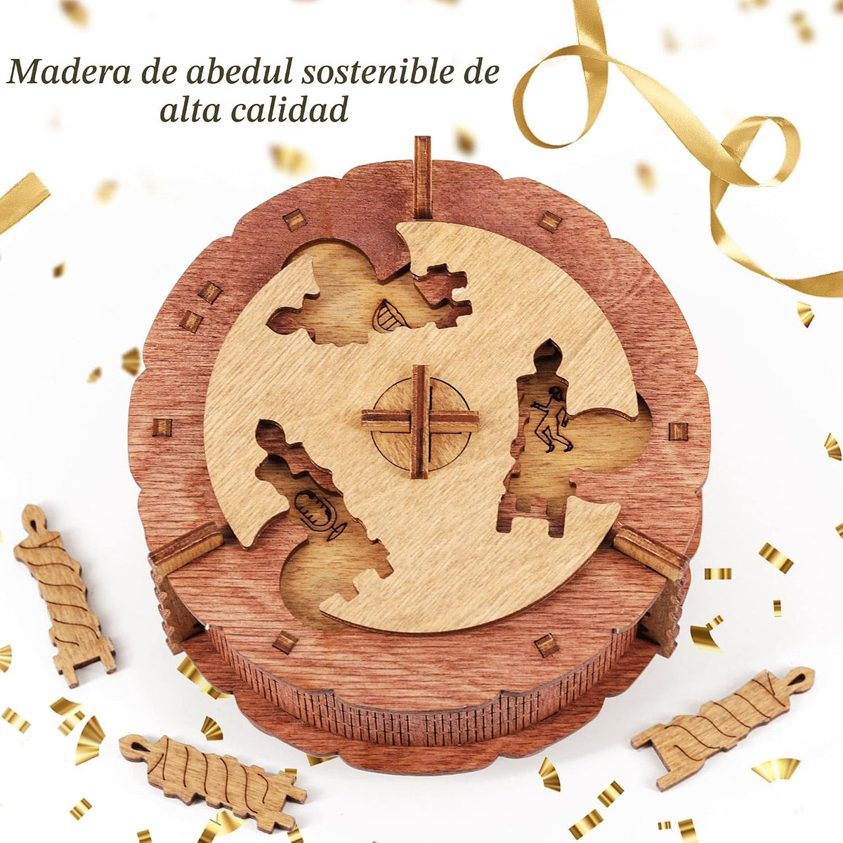 iDventure Pastel de Cumpleaños, Caja rompecabezas de dinero para adultos, Caja para regalo en efectivo