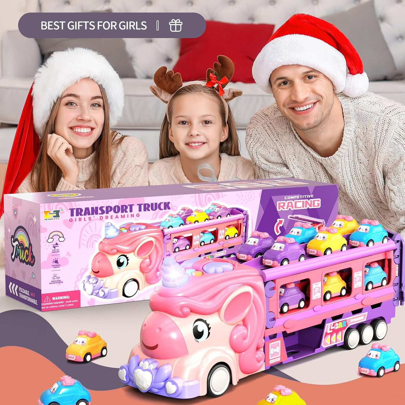 Juguetes de automóvil para niñas de 3 4 5 6 7 años camión